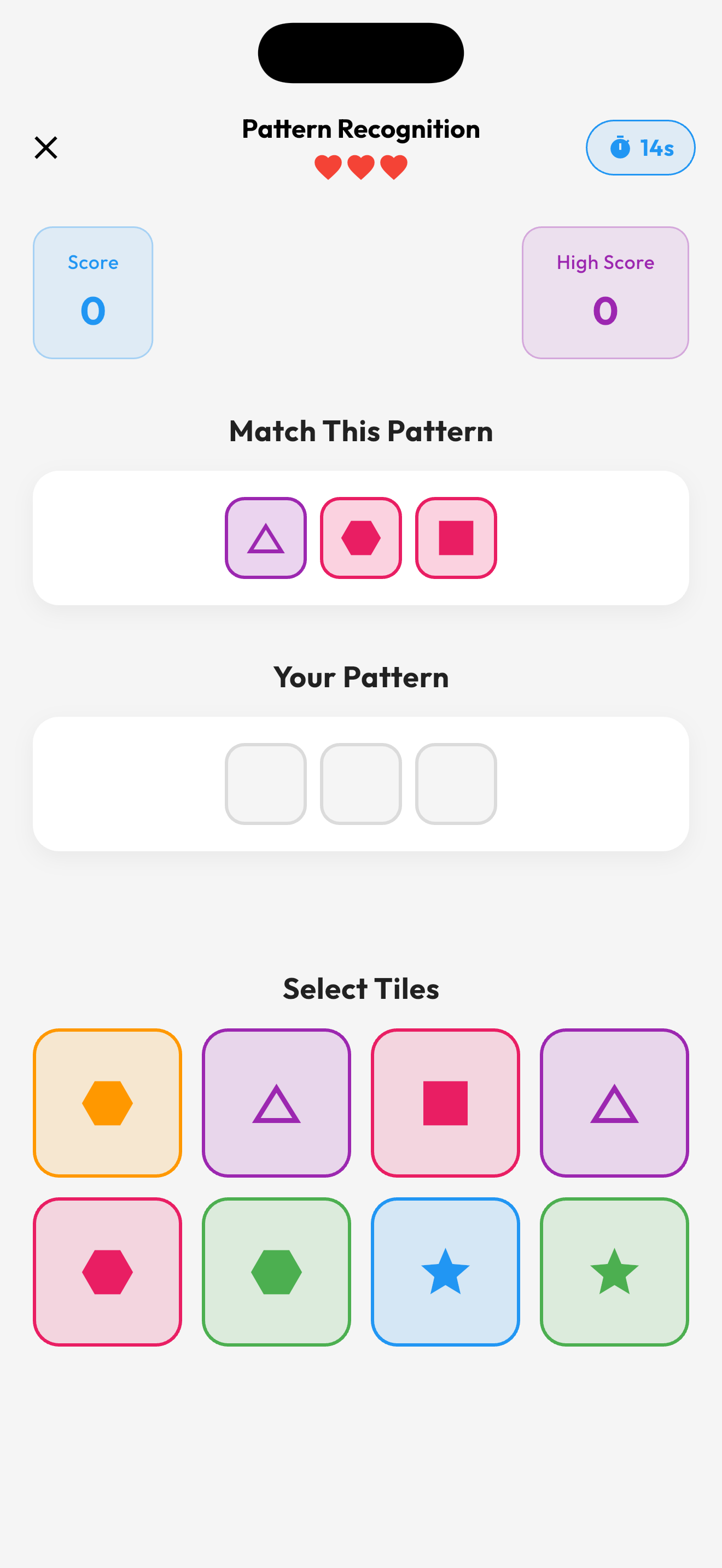 Cognition game screenshot